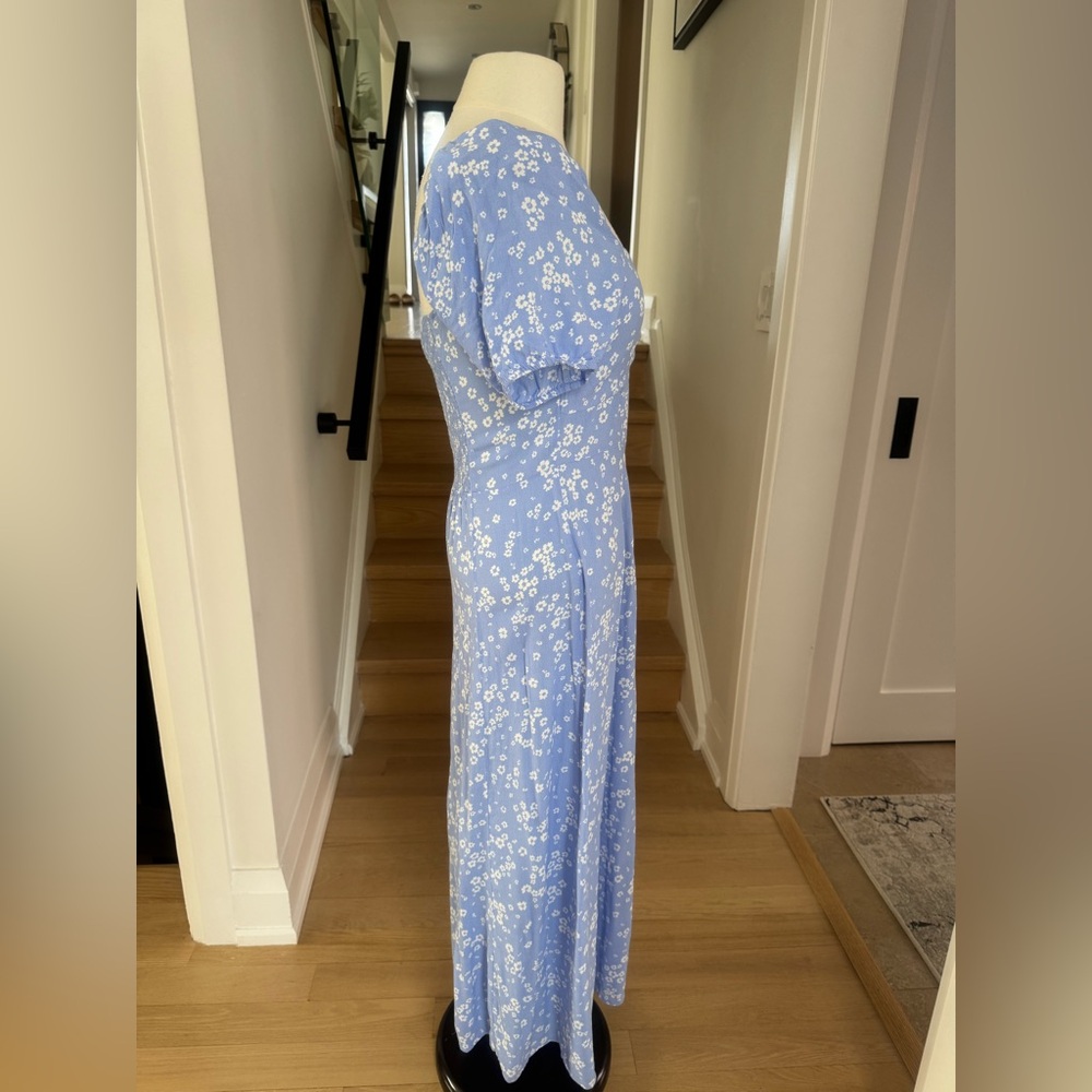 NWOT Los Angeles Atelier & Other Stories Light Blue Floral Maxi Dress EUR 38 - Picture 4 of 9